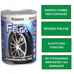 Farba do felg aluminiowa RAL 9006 Metaliczna 0,7L