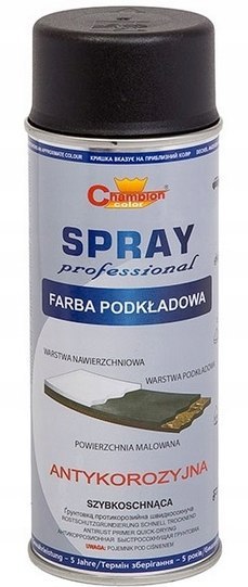 Farba podkładowa antykorozyjna Czarna 400 ml Champion