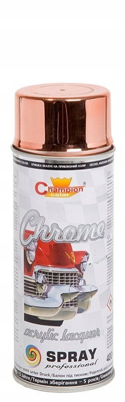 Farba metaliczna Super Chrom Spray Miedziany 400ml Champion