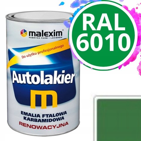 Farba renowacyjna Autolakier RAL 6010 Zielony Trwiasty 1L Malexim