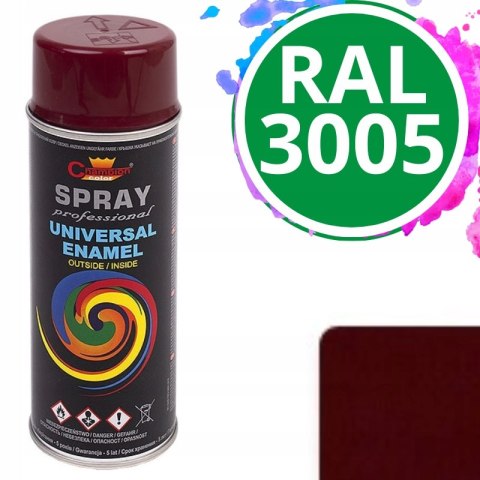 Farba uniwersalna Spray 0.4L Champion RAL 3005