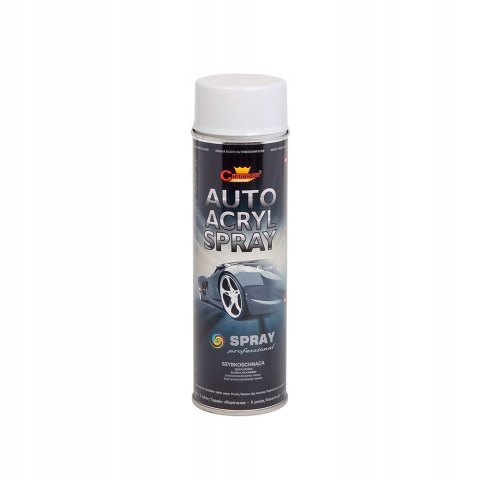 Lakier akrylowy Auto Acryl Spray 0.5L Champion Biały Połysk