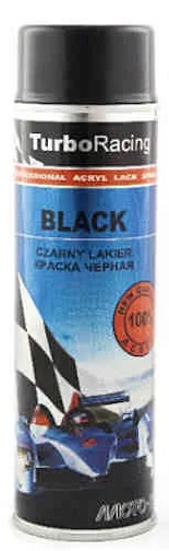 Lakier akrylowy KTJ Spray Czarny pół mat 500ml